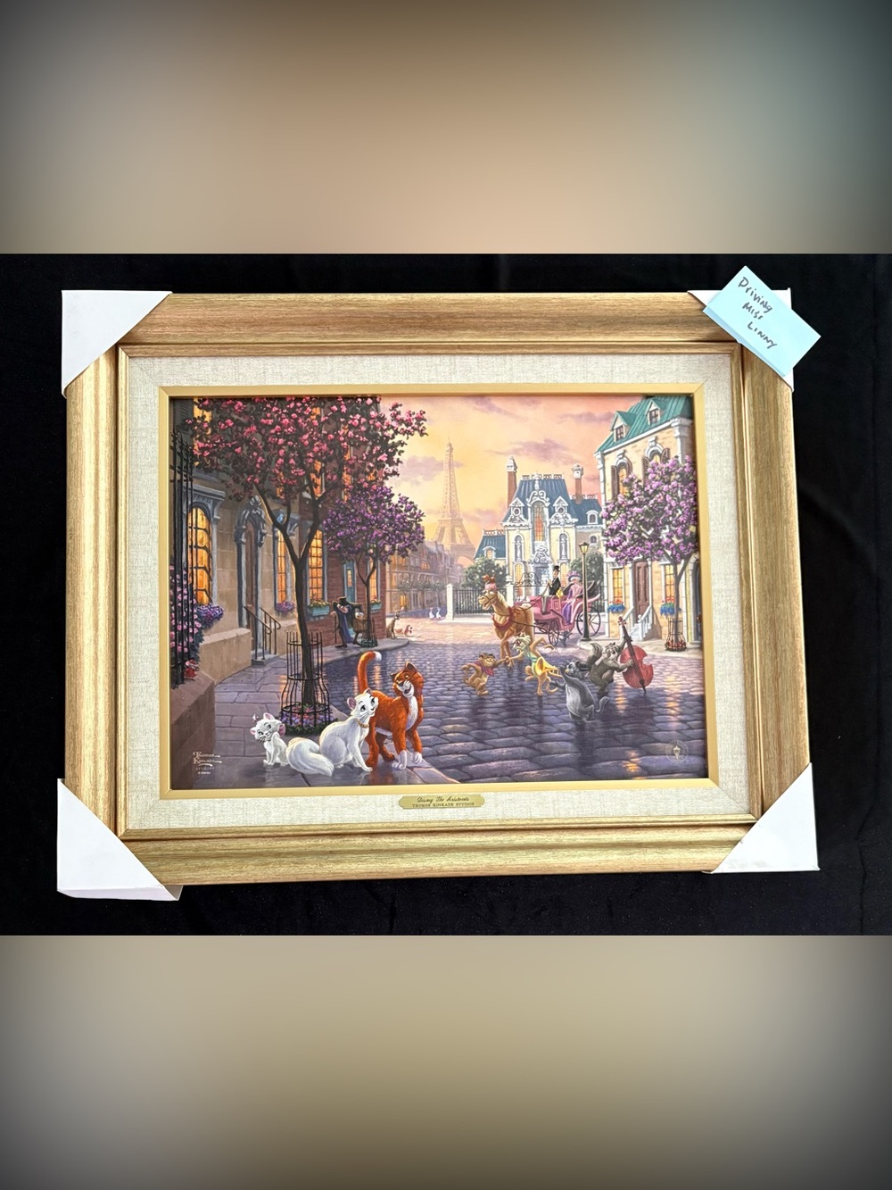 NEW Thomas Kinkade Disney The Aristocrats Canvas 21x17 w/COA